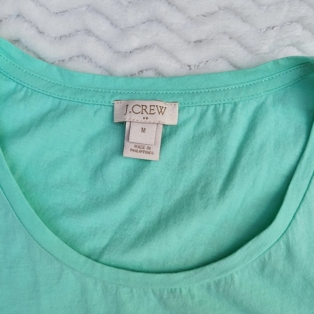 J. Crew Teal sleeveless top size medium